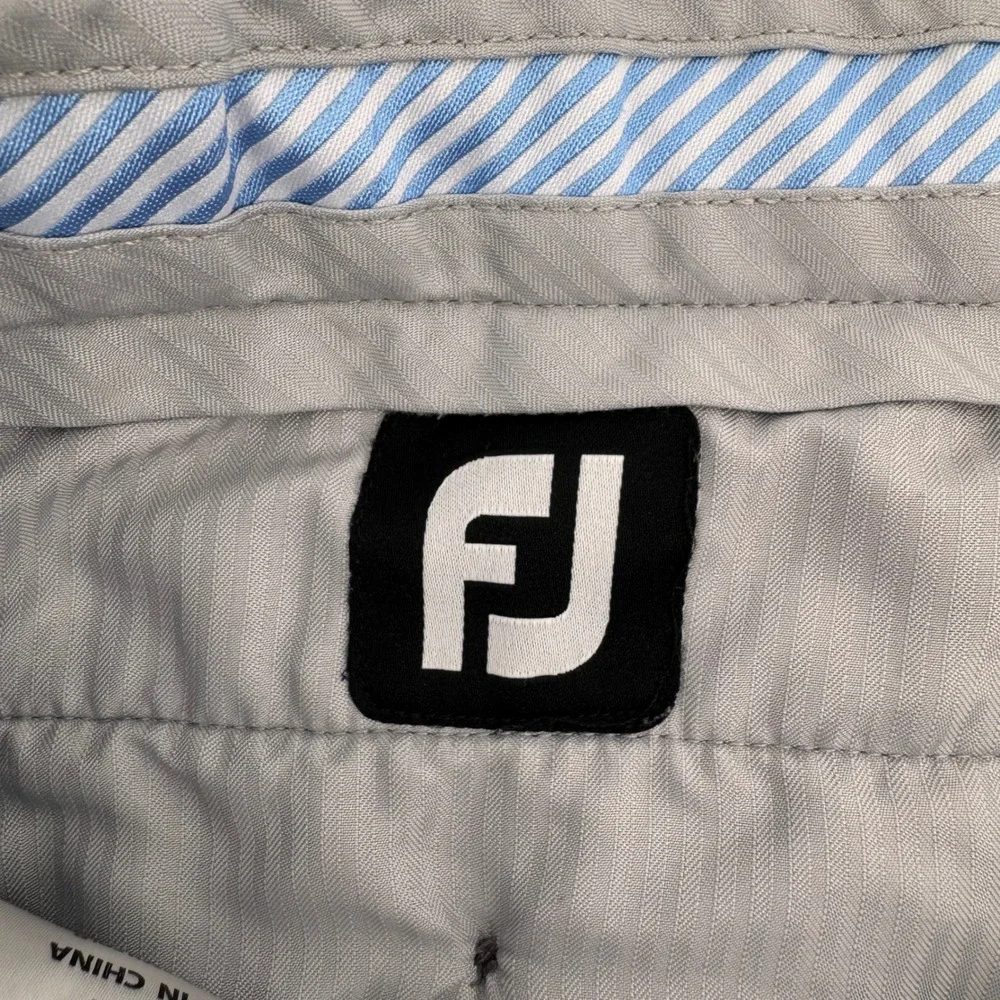 FootJoy Golf Pants Mens 42 Charcoal Brown Performance Stretch Hemmed 23.5 Inseam